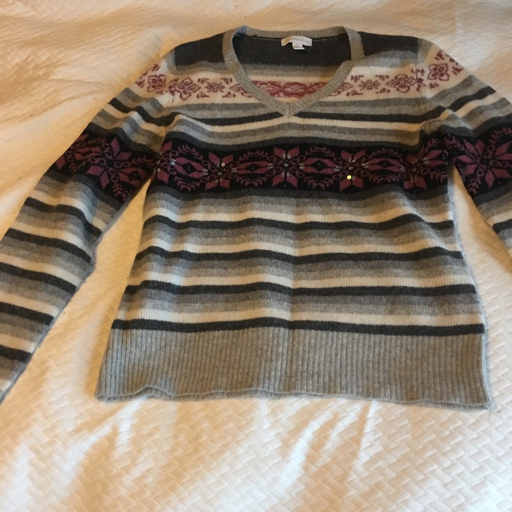 2/$15 Charter Club Lamb’s Wool Christmasy Sweater